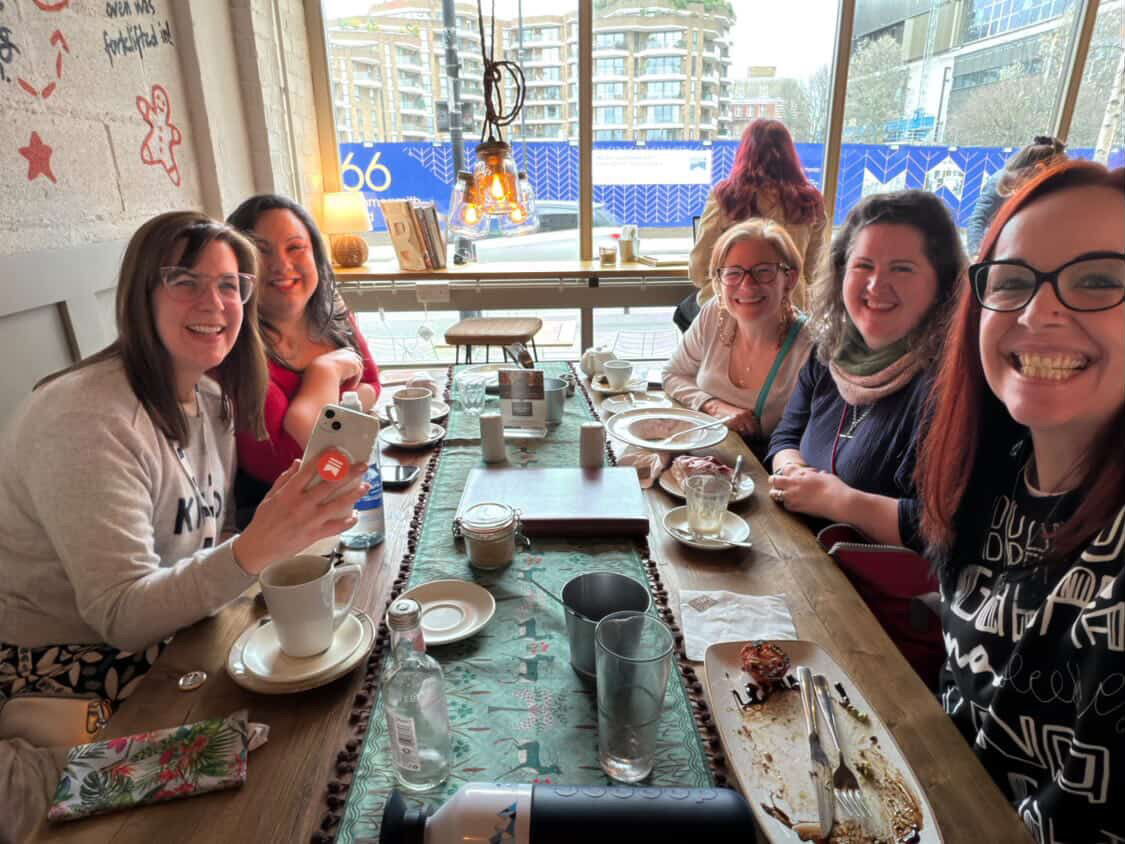 writerly colleagues out for lunch